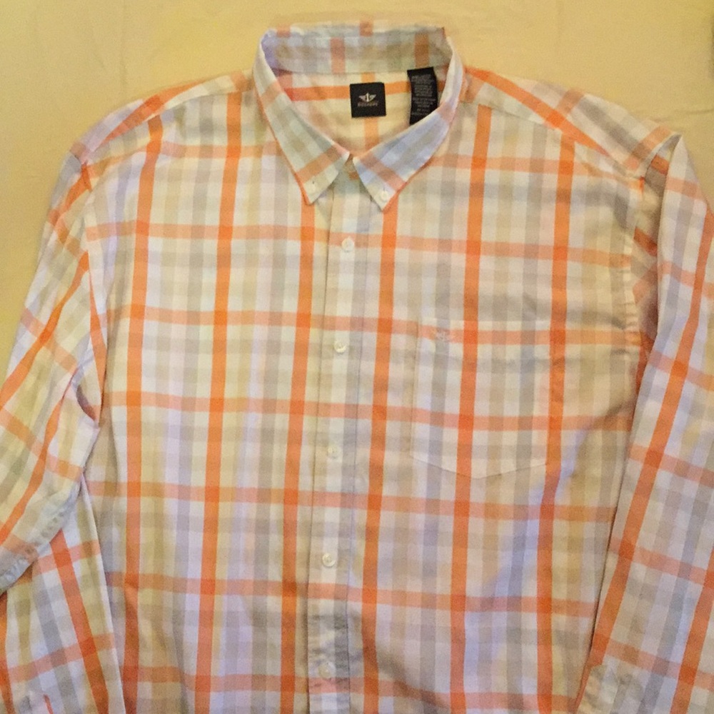 Dockers long sleeve striped button up shirt - XXL